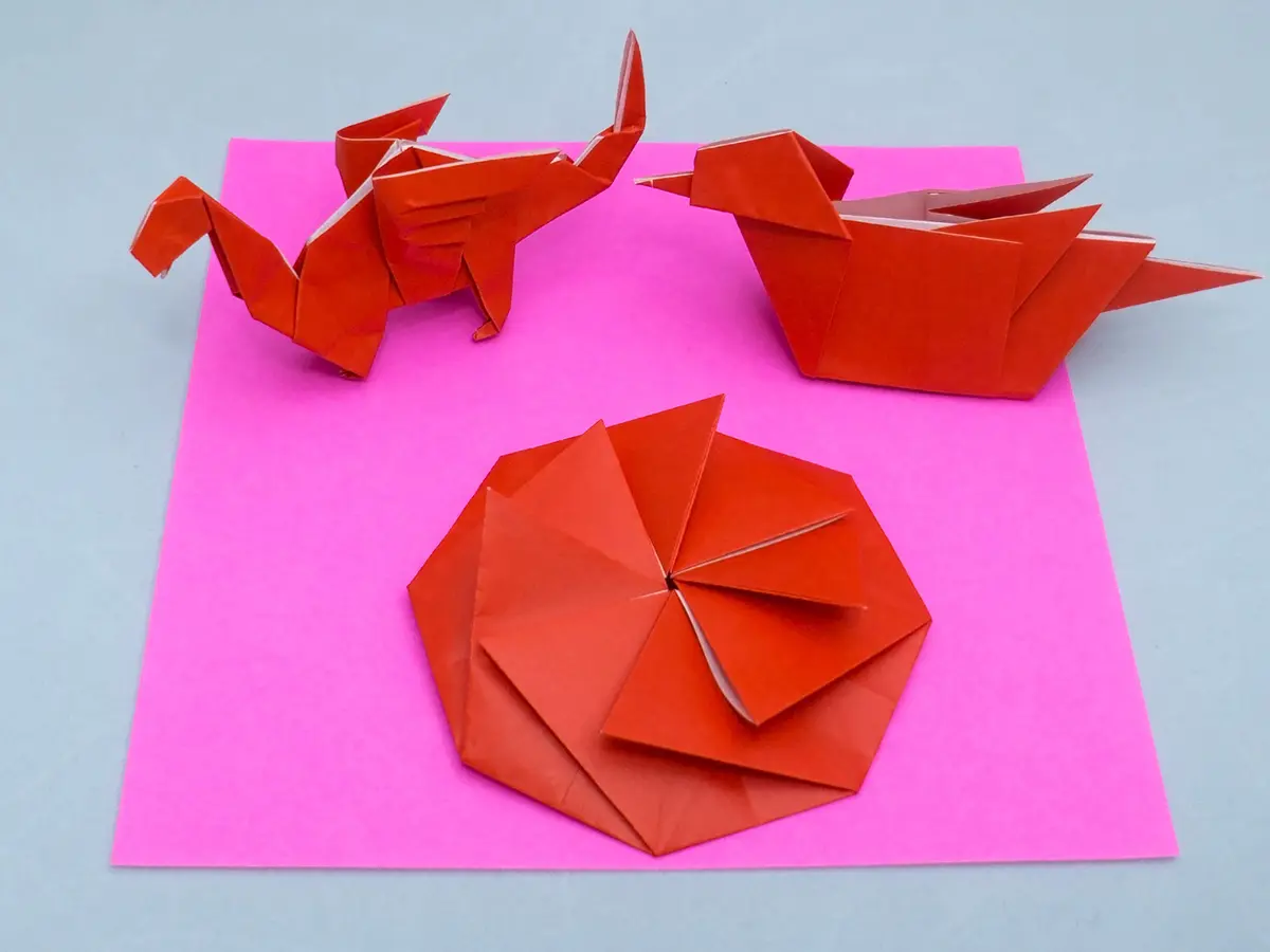 [Taro's Origami Studio] Standard 6 Inch One Sided 20 Colors 100 Sheets Square Easy Fold Premium Japanese Paper for Beginner (Gold and Silver Included) Made in Japan - view 9