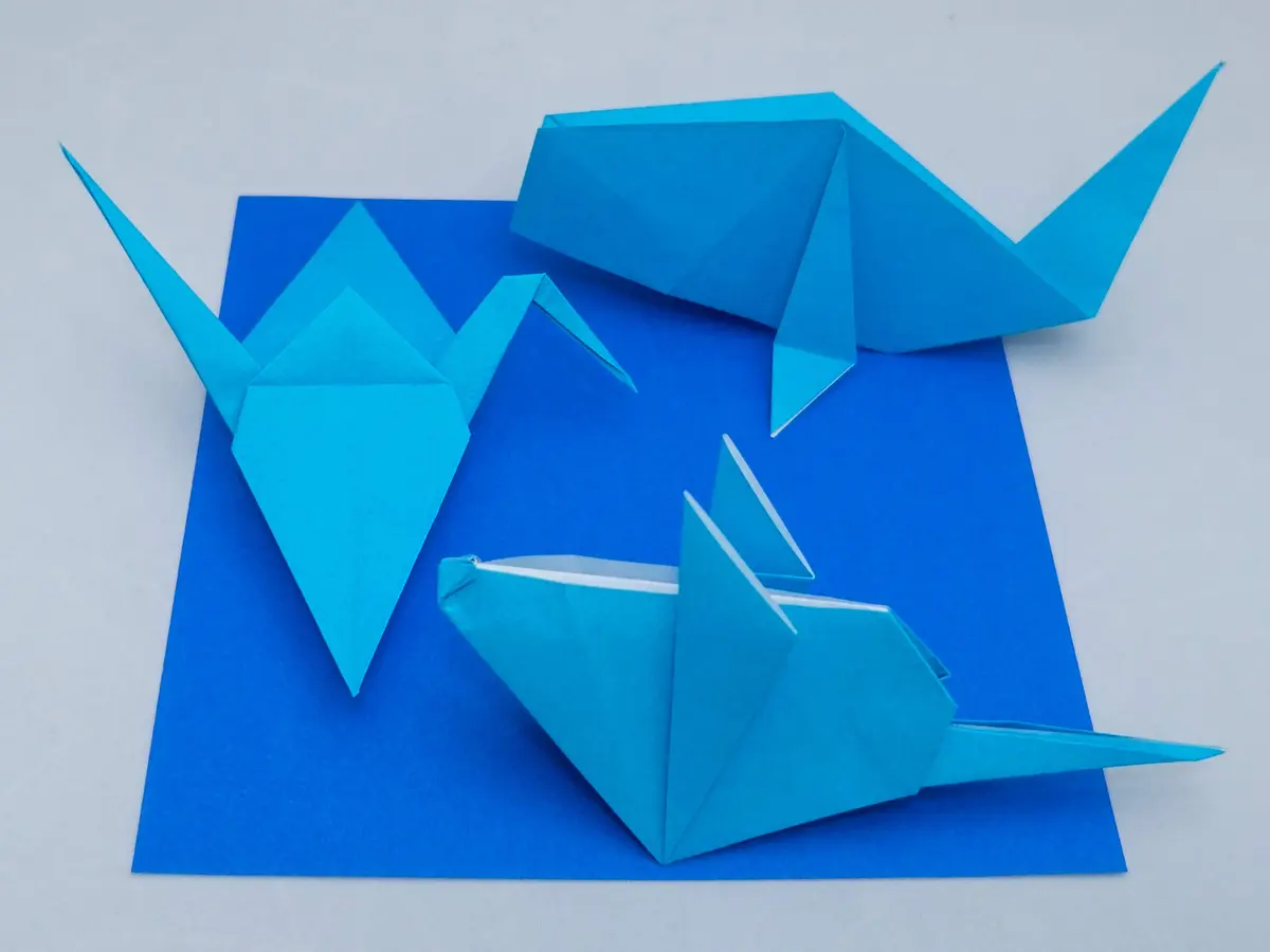 [Taro's Origami Studio] Standard 6 Inch One Sided 20 Colors 200 Sheets Square Easy Fold Premium Japanese Paper for Beginner (Gold and Silver Included) Made in Japan - view 7