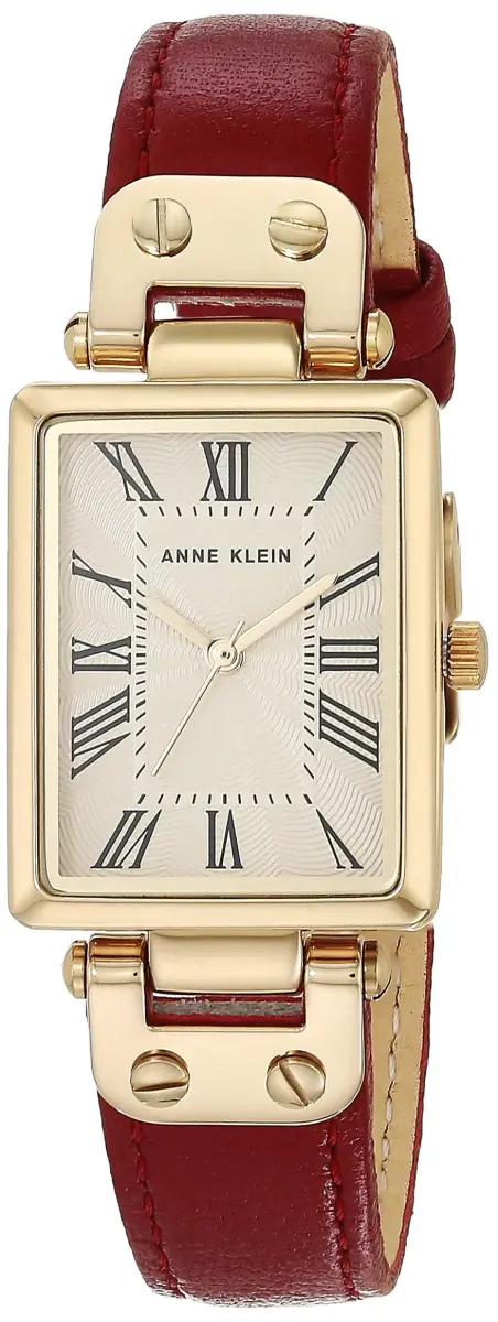 Anne Klein Women's Quartz Dress Watch 30mm (1.18 inches) | Red Leather Strap - main product image