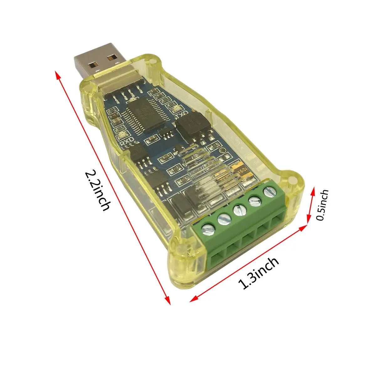 DSD TECH SH-U11G Isolated USB to RS485 Adapter Built-in FTDI chip | Industrial Signal & Power Isolation - view 3