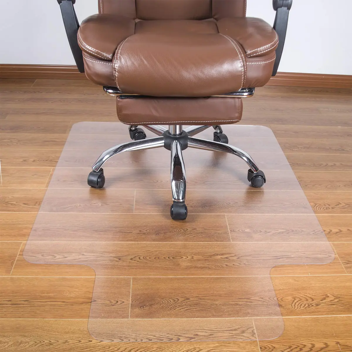 HOMEK Clear Office Chair Mat for Hardwood Floor 91cm x 122cm (36"x 48") | Protects Floors from Scratches - view 8