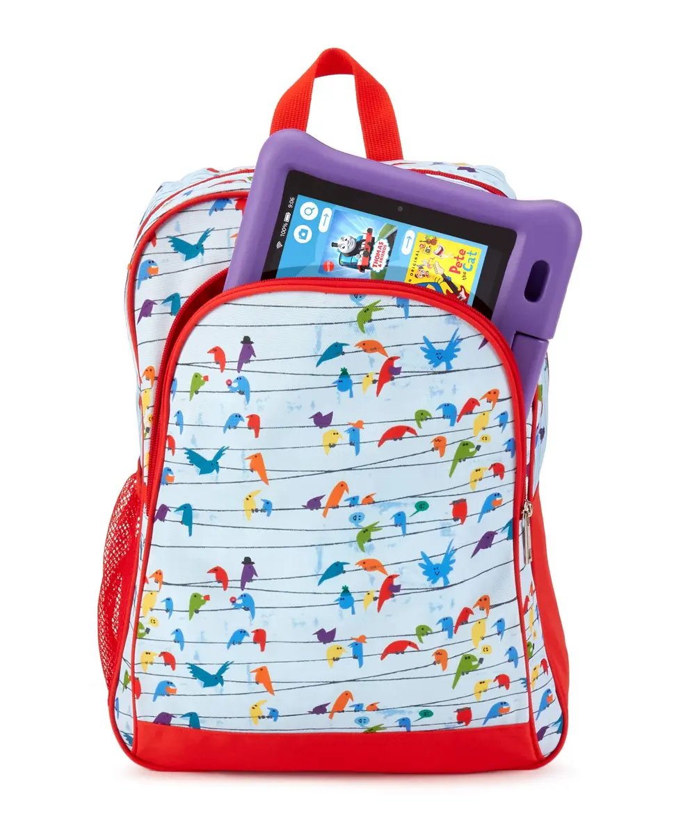 Nupro Kids Backpack Birds | Compatible with Fire Tablets & Kindle Kids Edition, Ages 3+ - view 5
