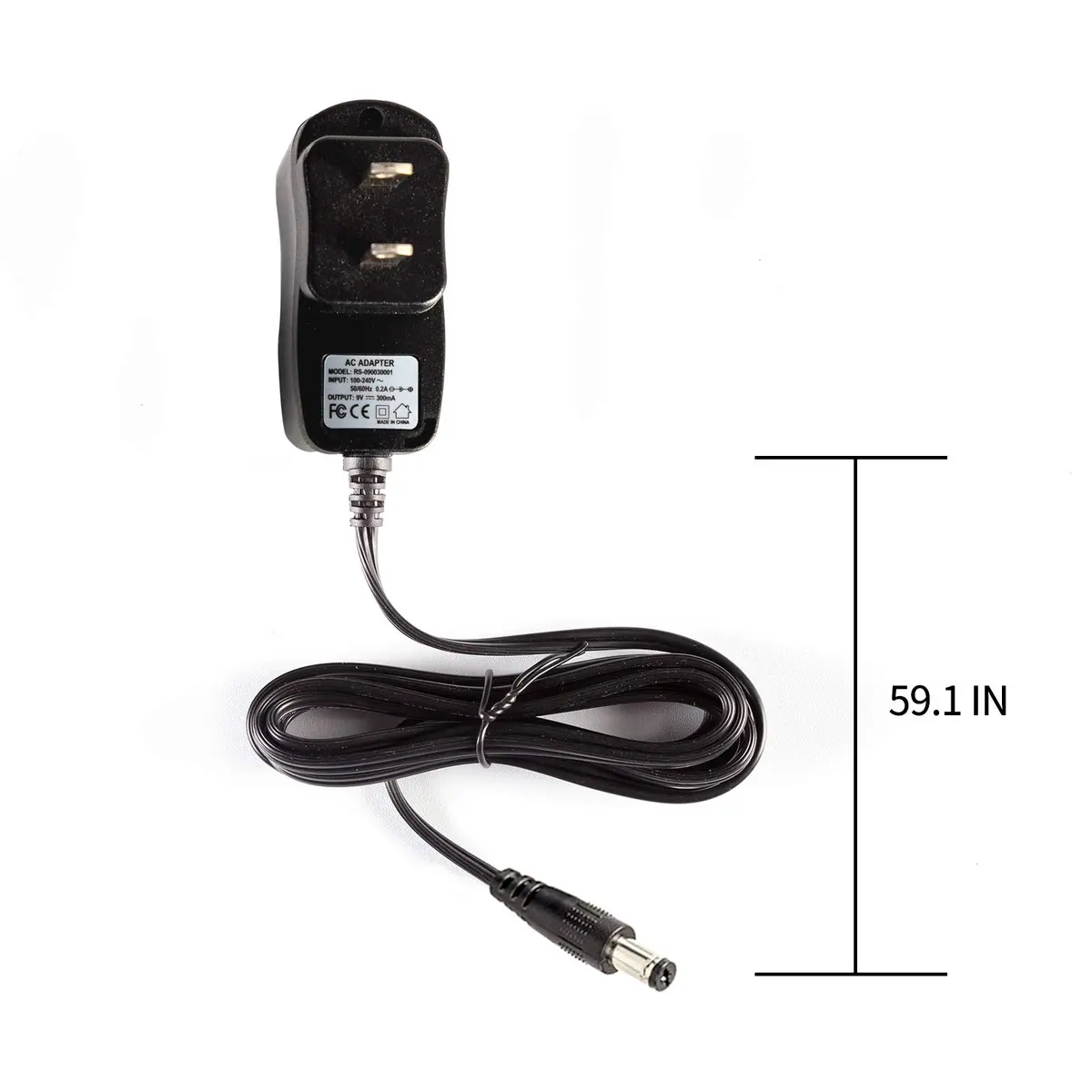 FLAMMA 9V 300mA Power Supply for Electric Guitar Effects Pedals Tip Negative | Isolated, Noise-Free, 150cm Cable - view 3