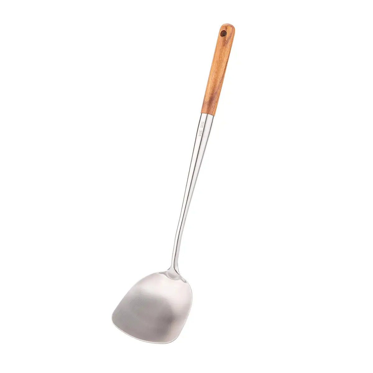 FJNATINH Wok Spatula - 17 Inch Stainless Steel Wok Turner for Cast Iron Skillet | Durable, Heat-Resistant & Dishwasher Safe - main product image