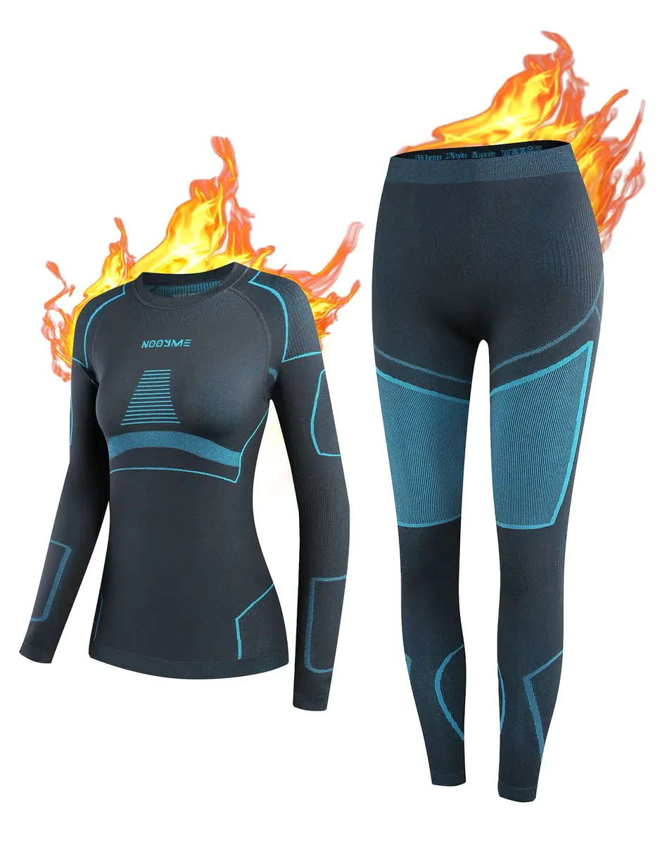 NOOYME Thermal Underwear for Women Base Layer Long Johns | Ultra Soft, Moisture Wicking & 4-Way Stretch (70-120 chars) - main product image