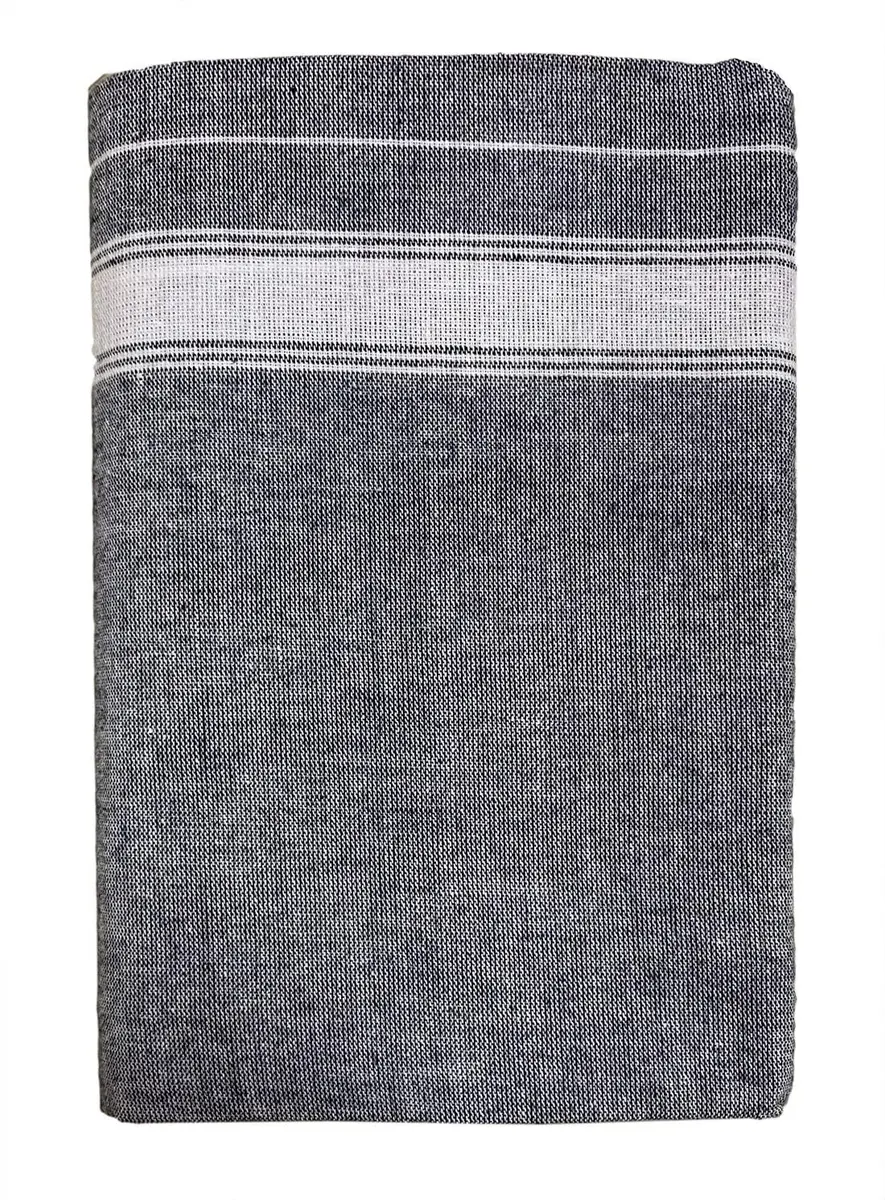 PRAKASAM COTTON Men's Single Dhoti 1.28 X 2.00 mtrs | Fine Quality Pure Cotton Ash - view 3