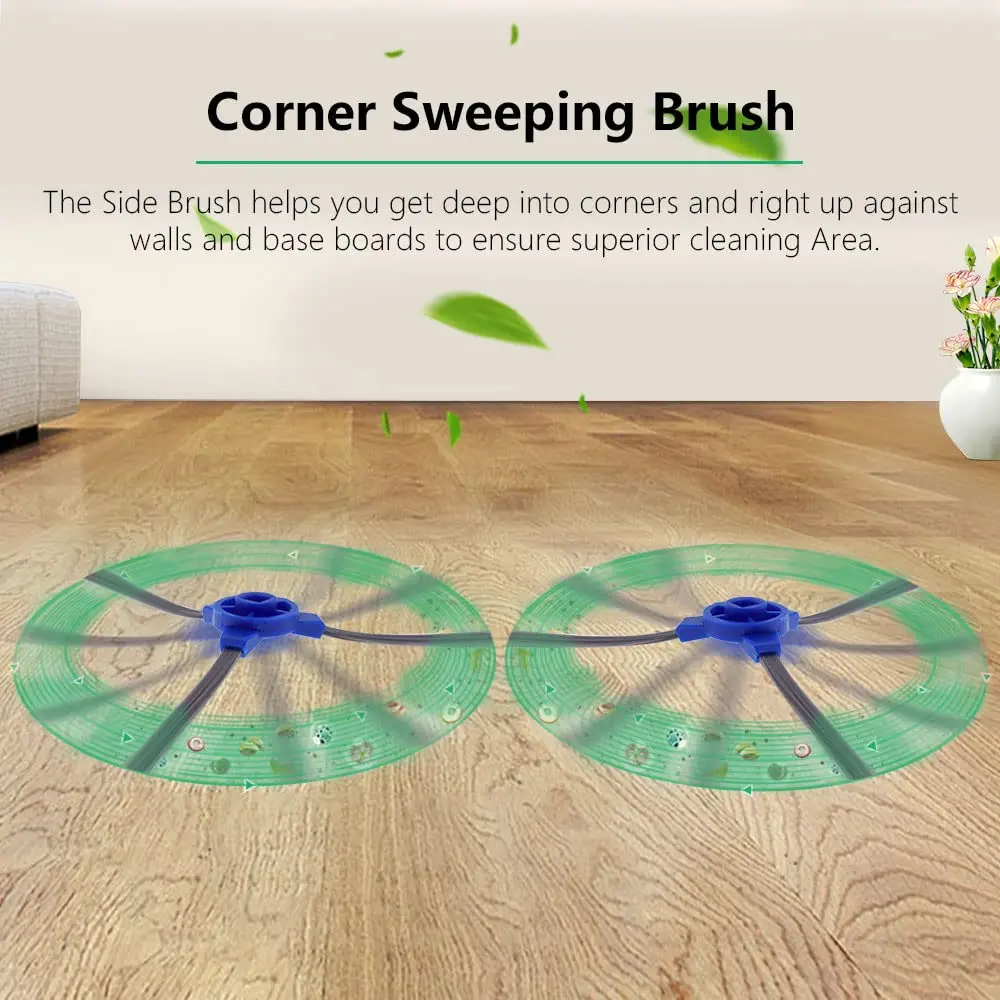 neutop Side Brushes for eufy 11S/12/15C/30C/35C/G30/G40 Series, 12-Pack | Deep Corner & Wall Cleaning - view 5