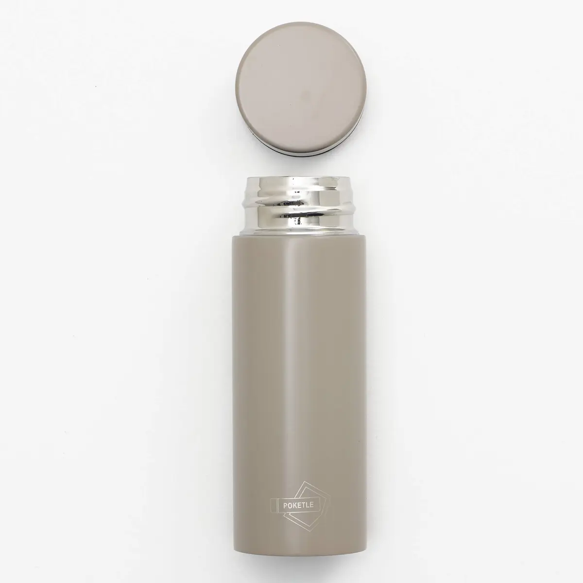 IPPINKA Poketle Personal Insulated Bottle 120ml | Lightweight Stainless Steel Beige - view 2