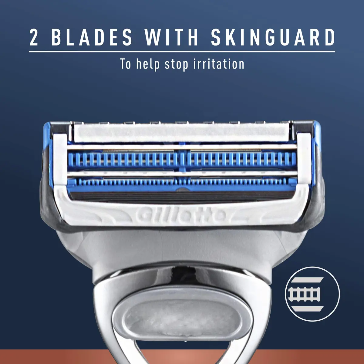 King C. Gillette Neck Razor Handle with 2 Precision Blades | Designed for Sensitive Necks - view 7