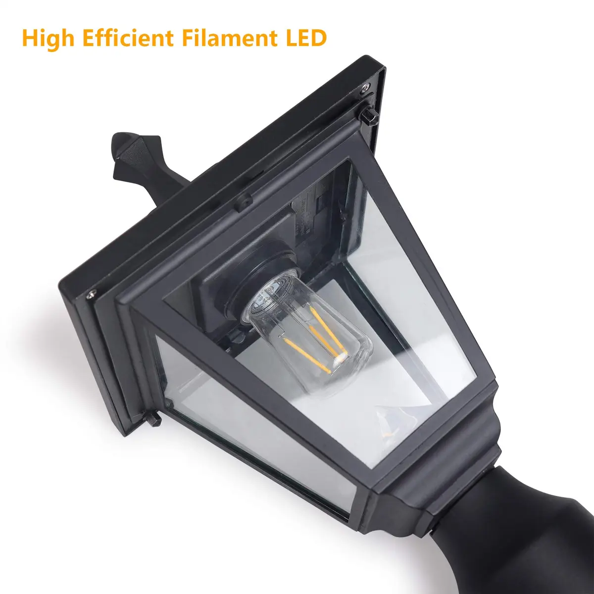 KMC LIGHTING Solar Post Light ST4330Q-A | Waterprooff Aluminum Outdoor Garden Lamp - view 5
