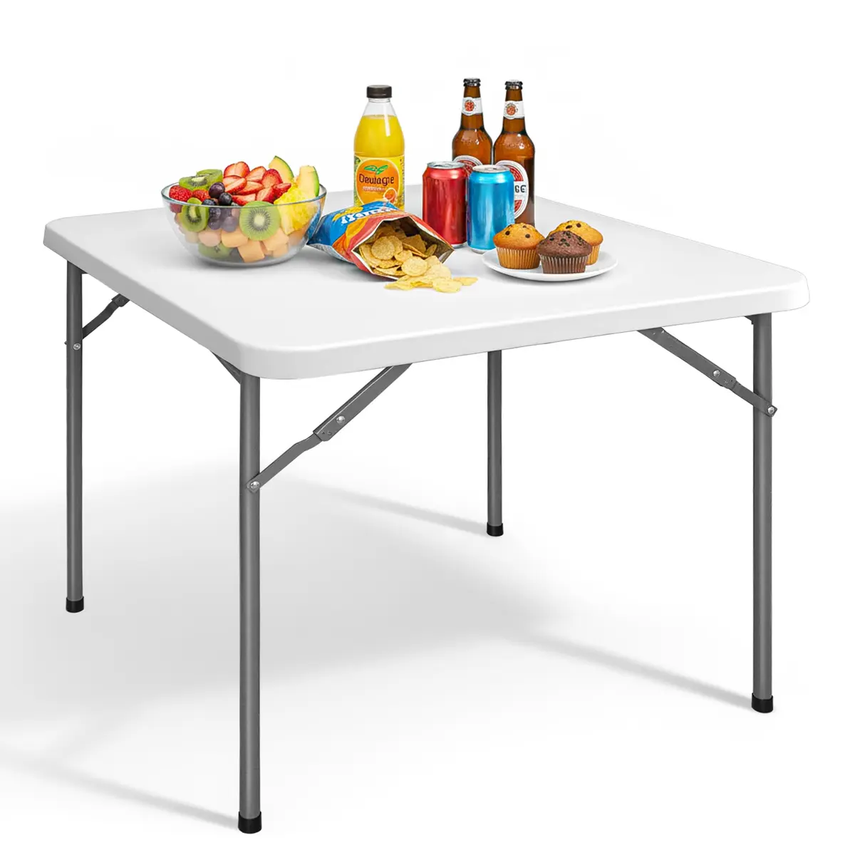 ZENY 3 Foot Portable Folding Table Camping Picnic Table Indoor Outdoor Dining Party Picnic Plastic Table | Lightweight & Durable - main product image