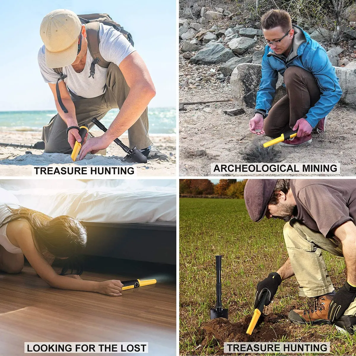 SAKOBS Pinpointer Metal Detector IP68 Waterproof Handheld | Precise 360° Side Scan for Treasure Hunting - view 6