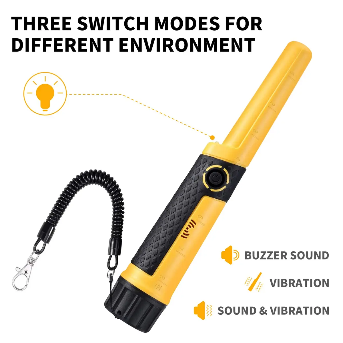 SAKOBS Pinpointer Metal Detector IP68 Waterproof Handheld | Precise 360° Side Scan for Treasure Hunting - view 4