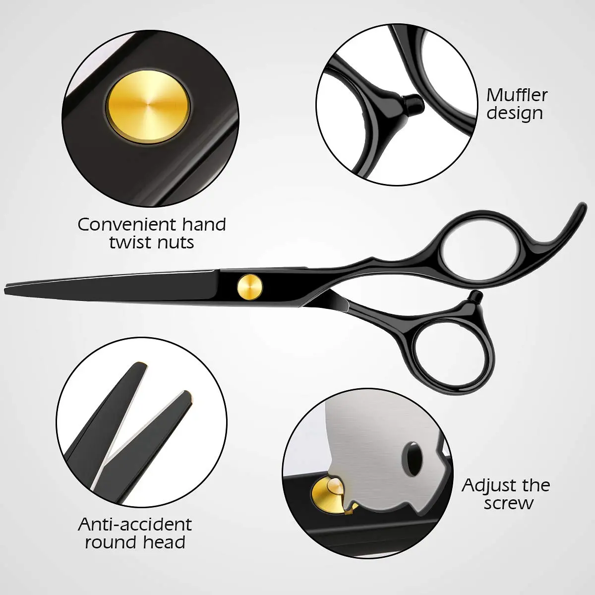 Himart Professional Hair Cutting Kit | Home Haircut, Thinning Shears, Case (70-120c) - view 3