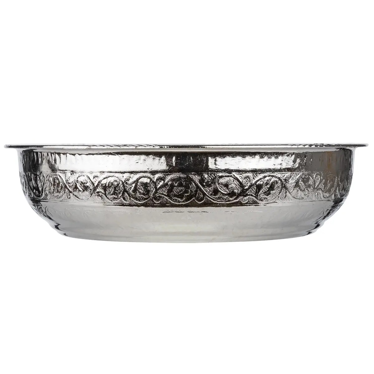 Alisveristime Traditional Turkish Hammam Bowl Silver Zamac 20 cm (7.87 in) | Authentic Turkish Bath Accessory - view 6