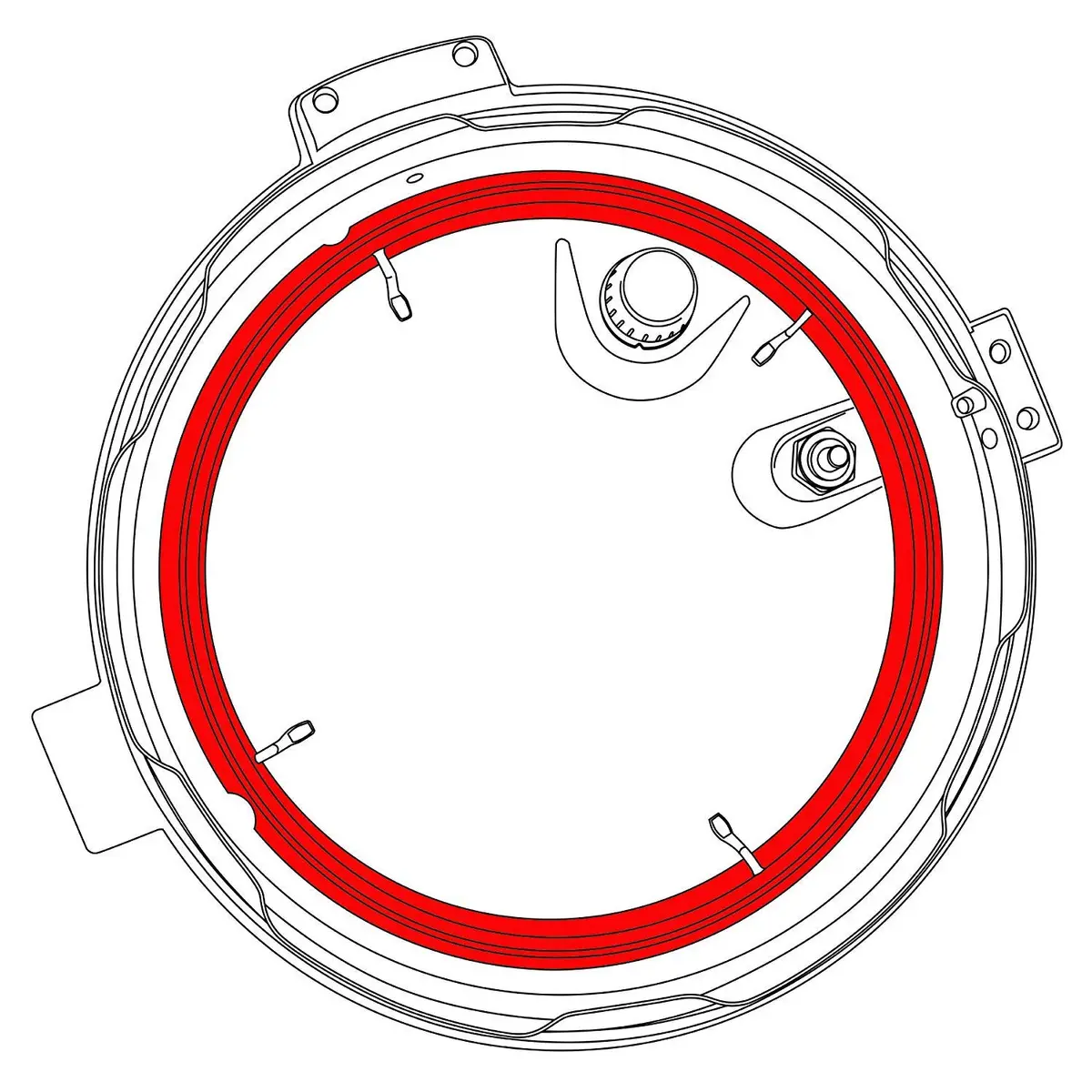 GJS Gourmet Replacement Sealing Rings 4 Quart Pressure Cooker | Durable Silicone Gasket - view 2