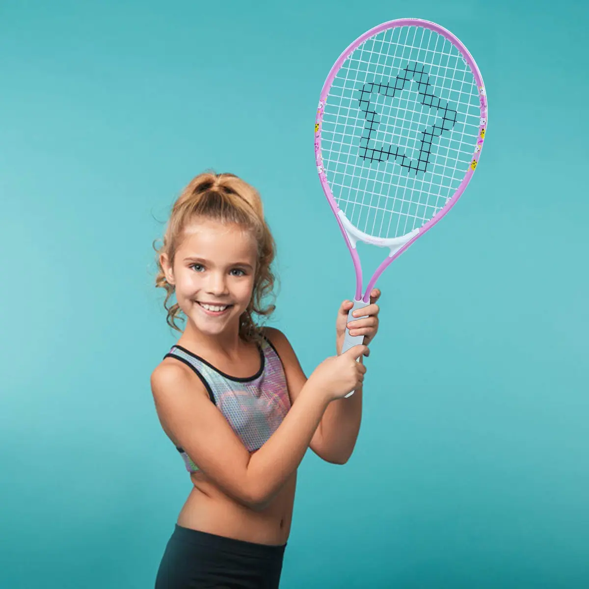 AMA SPORT Kids Tennis Racket 21 inch Pink | ITF Play+Stay Junior Starter Kit with Bag - view 6