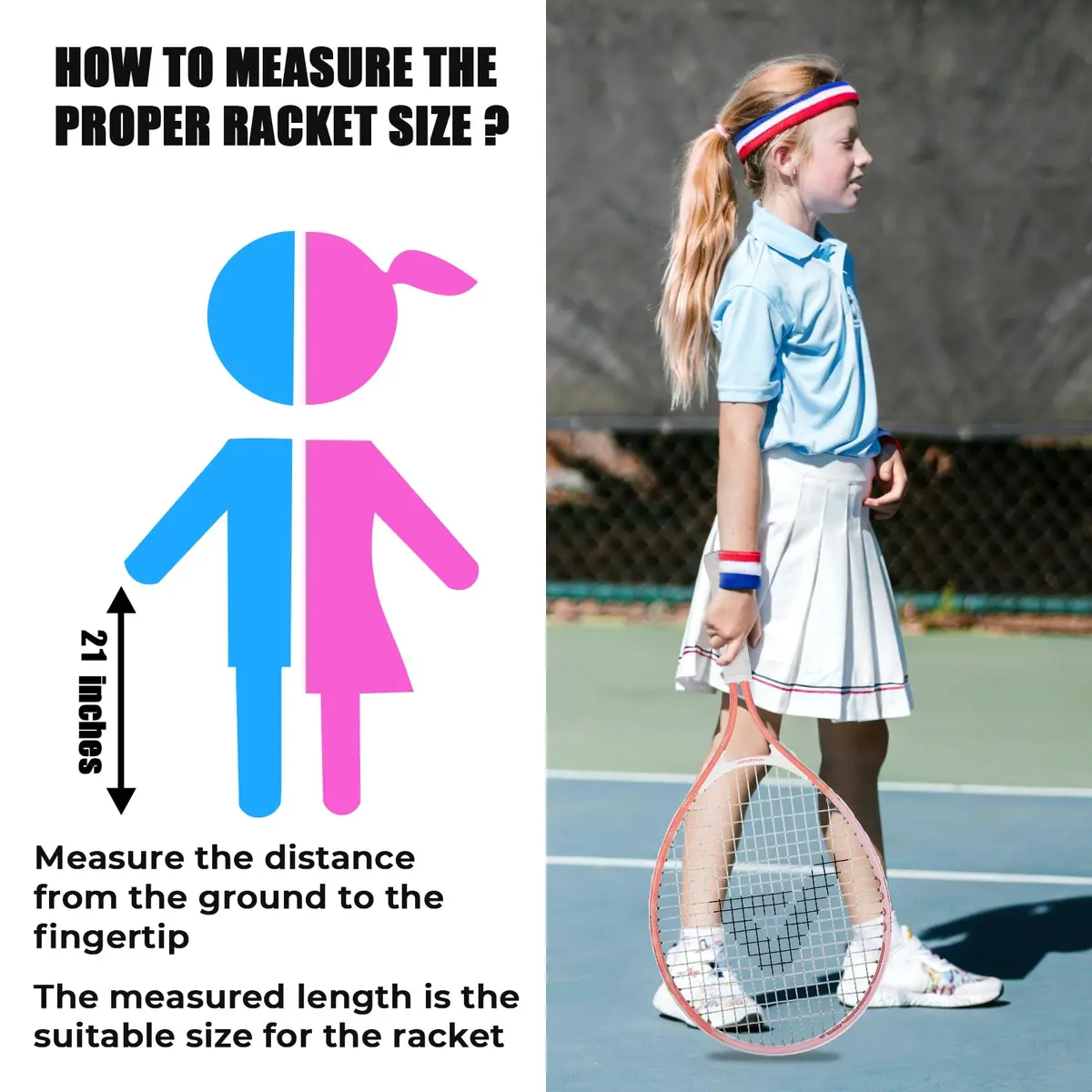 AMA SPORT Kids Tennis Racket 21 inch Pink | ITF Play+Stay Junior Starter Kit with Bag - view 4