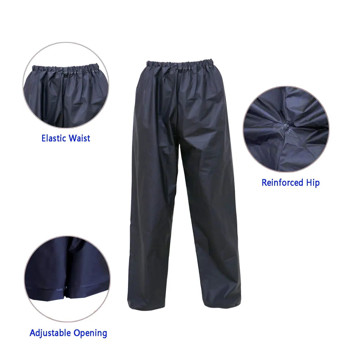 RainRider Ultra-Lite Rain Suit Waterproof Raincoat with Pants XL | 100% EVA, Breathable & Easy Wear - view 5