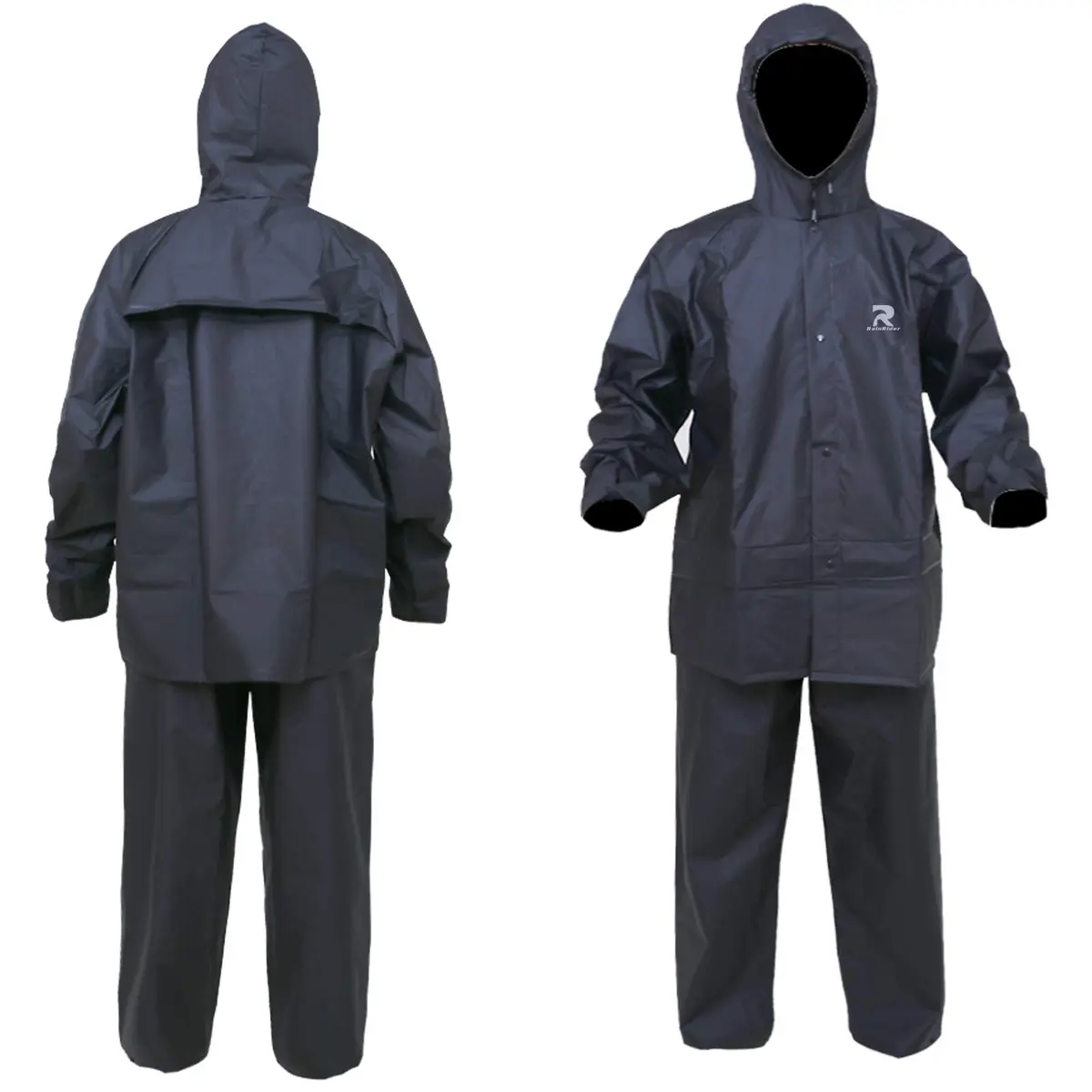 RainRider Ultra-Lite Rain Suit Waterproof Raincoat with Pants XL | 100% EVA, Breathable & Easy Wear - view 4