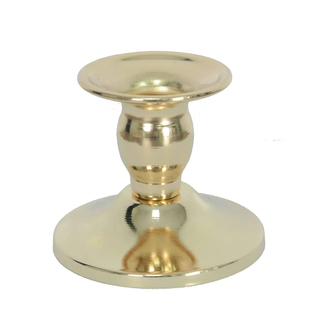 hanya Gold Metal Taper Candle Holder Set of 2 | Decorative Candlestick Holder for Home Decor, Weddings, Events - view 3
