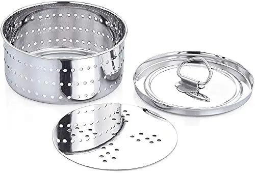 champriti Stainless Steel Paneer Mould Maker with Press Lid 350ml (12.17 Fl Oz) | Easy Release Round Shape - view 5