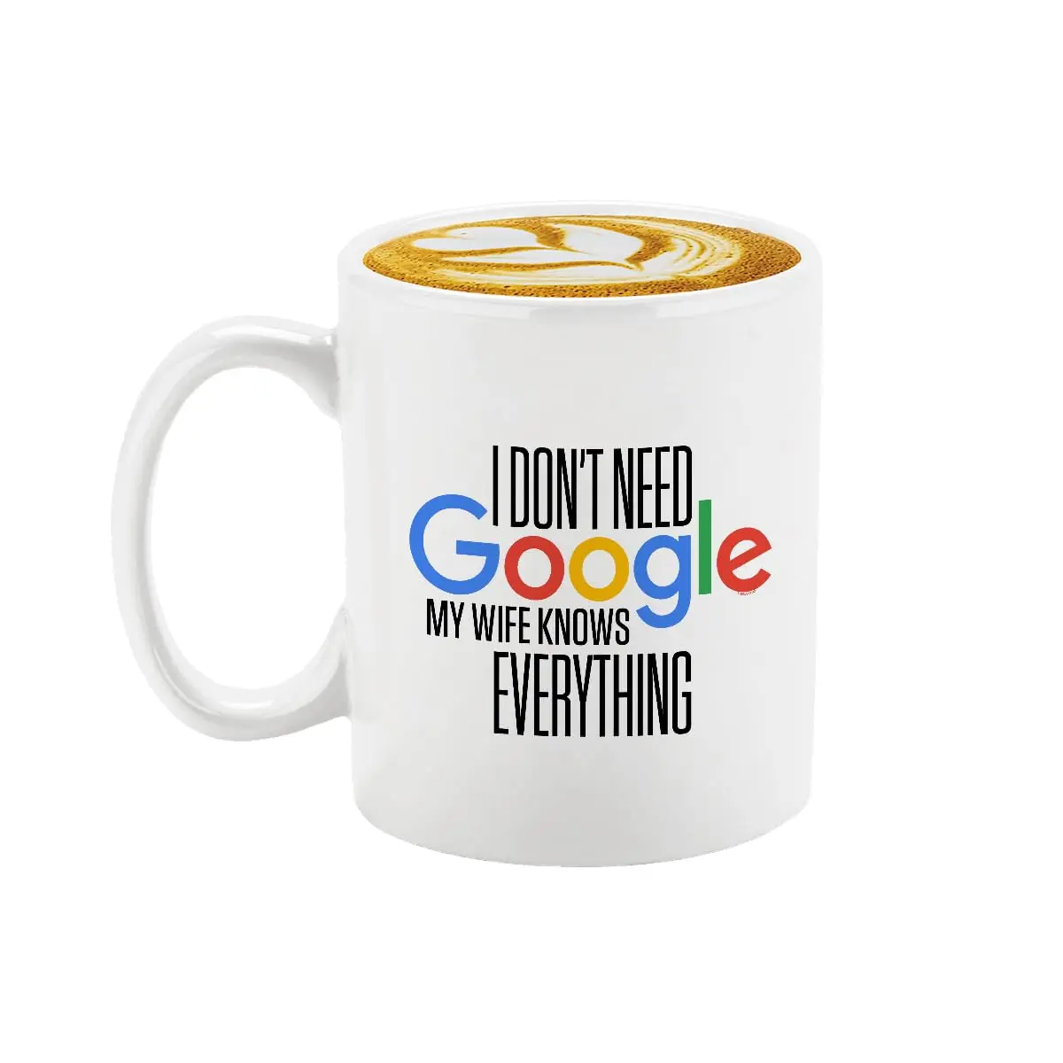 Veracco I Don't Need My Wife Knows Everything Ceramic Coffee Mug 11oz | Funny Gifts For Her - main product image