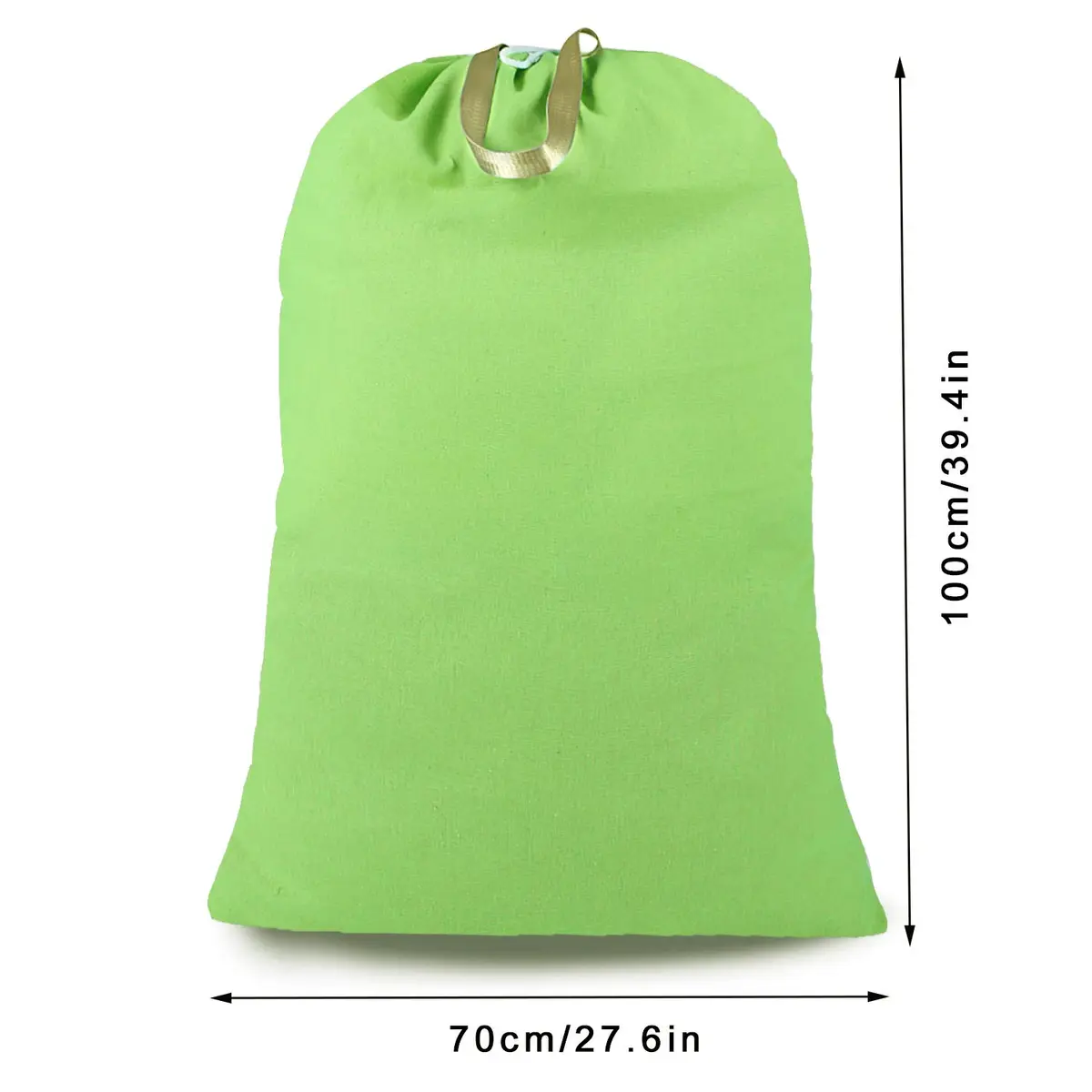 SANFERGE Heavy Duty Laundry Bag with Drawstring and Handle | Extra Large 28x40 Inch, Durable Rip-Stop Material, Foldable & Portable for Household & Travel - view 2