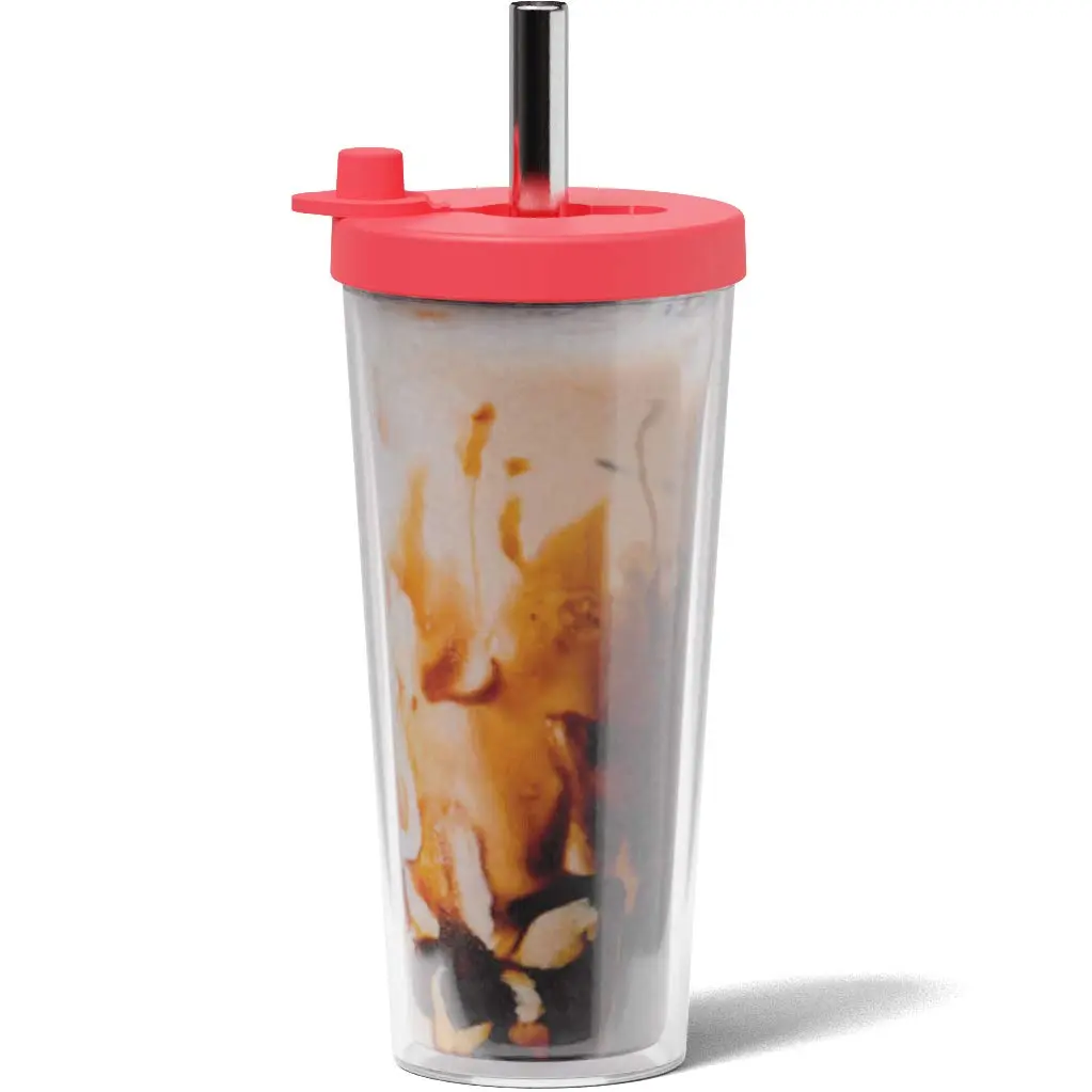 Dodoko Reusable Boba Cup and Straw Tumbler 481.94 g (17 oz) | Double Wall Insulated for Cold Drinks - main product image