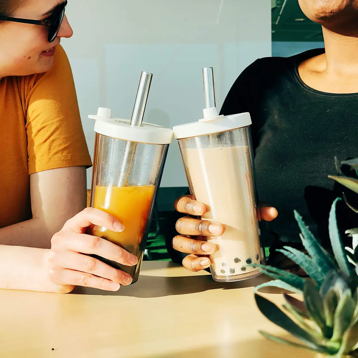 Dodoko Reusable Boba Cup and Straw Tumbler 481.94 g (17 oz) | Double Wall Insulated for Cold Drinks - view 9