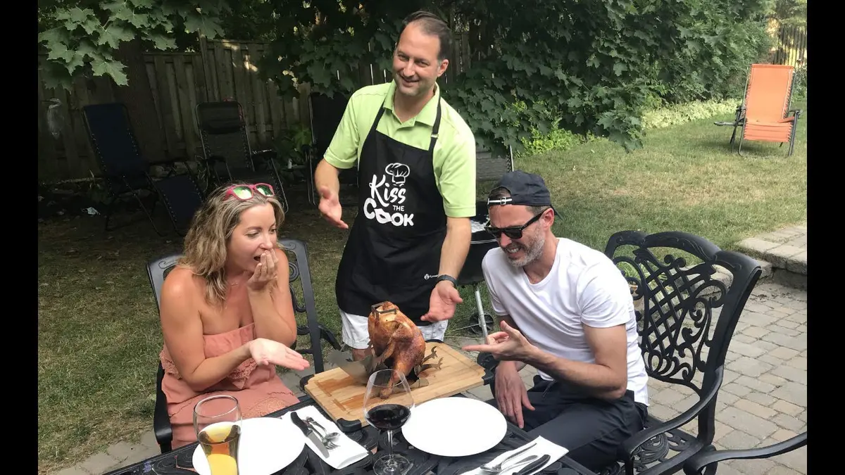Tom's RiDICulous Things Rooster Love Beer Can Chicken Stand - Stainless Steel Funny BBQ Roaster Rack | 4-Inch Width - view 7