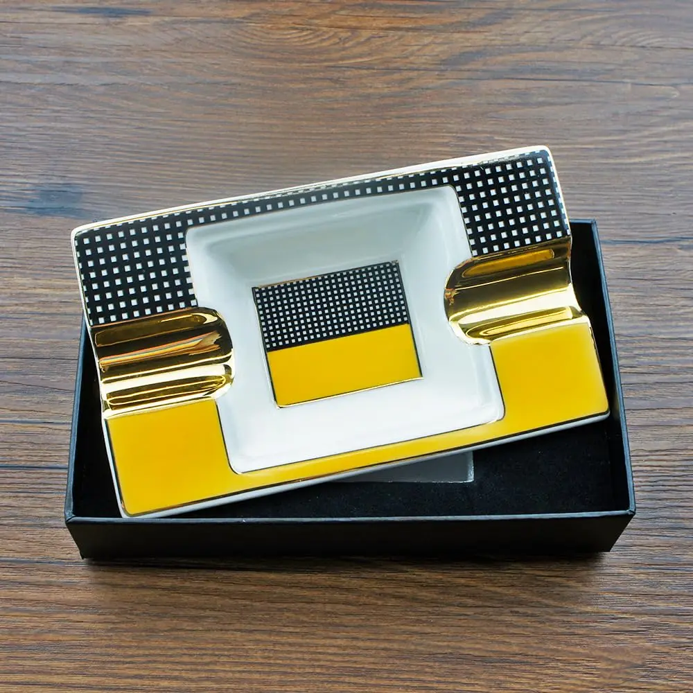 GUEVARA Cigar Ashtray Large Metal | Elegant Outdoor & Indoor Design for Men & Women - view 2
