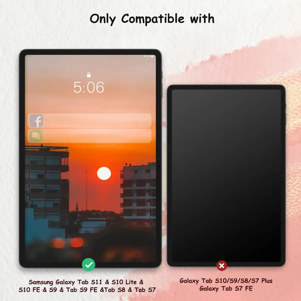 bersem Paperfeel Screen Protector for Samsung Tab S11/S10 Lite/S10 FE/S9 FE/S9/S8/S7 | Realistic Paper Touch for Drawing & Writing - view 2