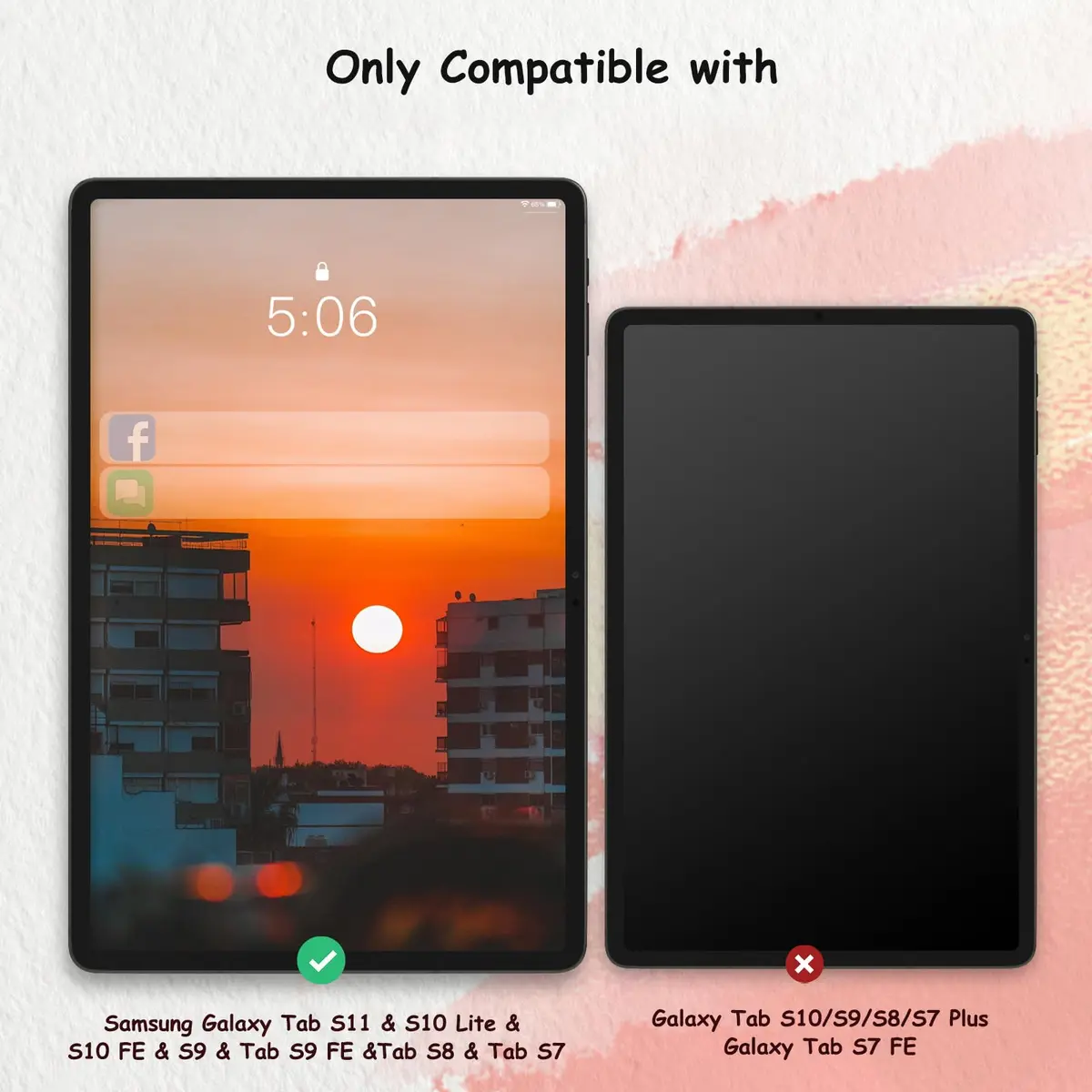 bersem Paper Screen Protector for Samsung S11/S10 Lite/S10 FE/S9FE/S9/S8/S7 | Anti-Glare, Paper Feel, High Sensitivity - view 2