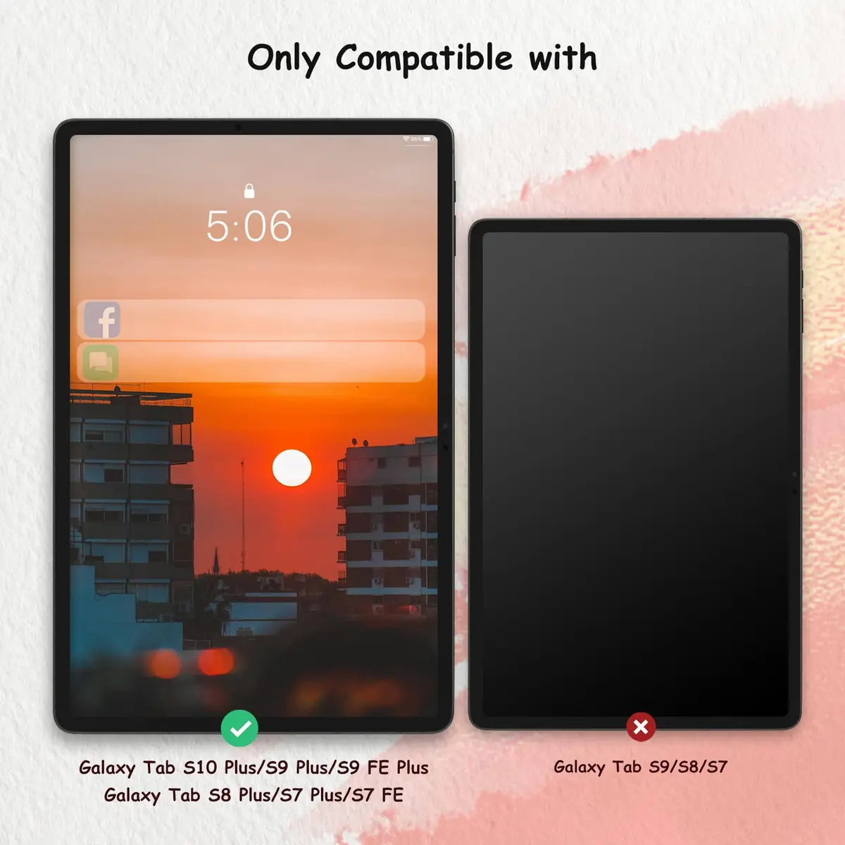 bersem Paperfeel Screen Protector for Samsung S10+ / S9+ / S9 FE+ / S8+ / S7 FE / S7+ | Paper-Like Feel & Anti-Glare - view 2