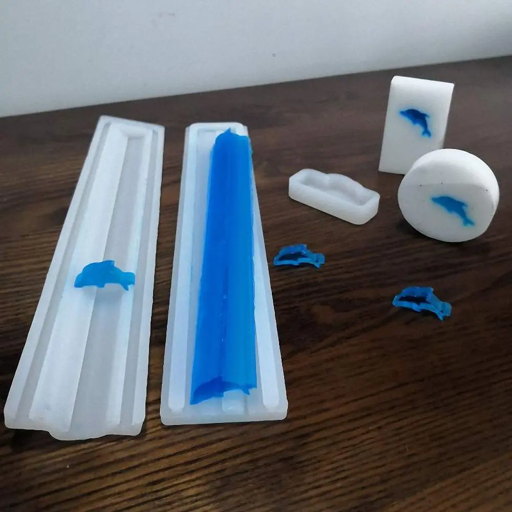 MoldFun Dolphin Shaped Silicone Mold 4.3x2x26cm | Food Grade, Heat-Resistant, Craft Supplies - view 4