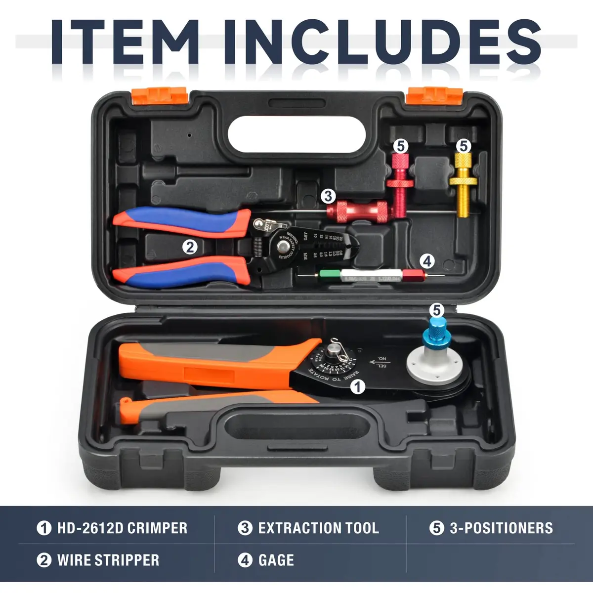 IWISS iCrimp Deutsch Terminal Crimper, 26-12 AWG | Precise, Durable, Automotive & Marine Use - view 8
