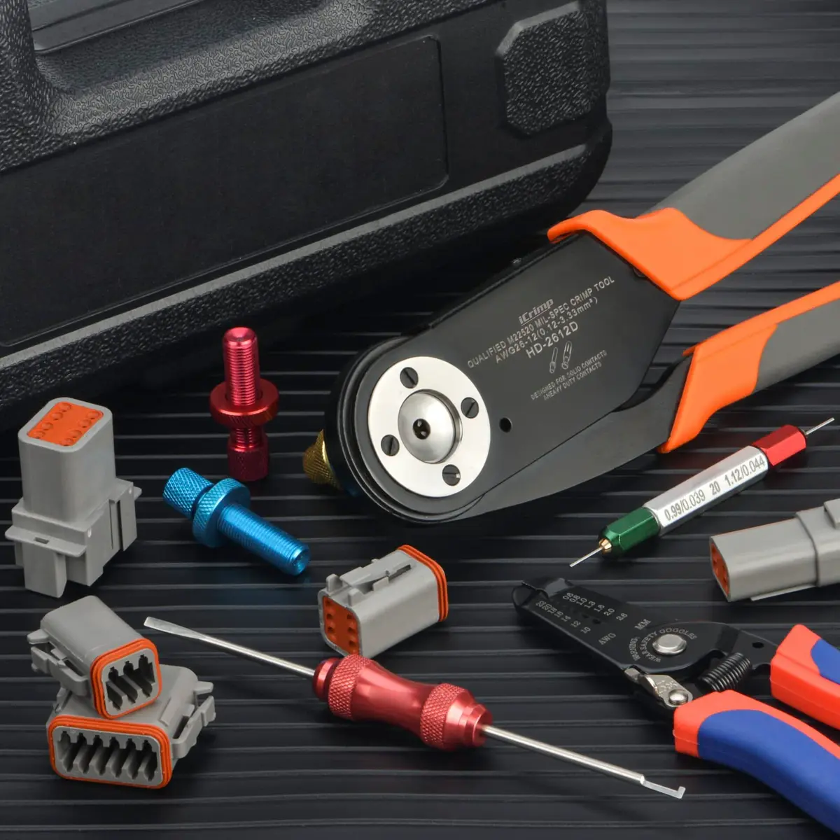 IWISS iCrimp Deutsch Terminal Crimper, 26-12 AWG | Precise, Durable, Automotive & Marine Use - view 9