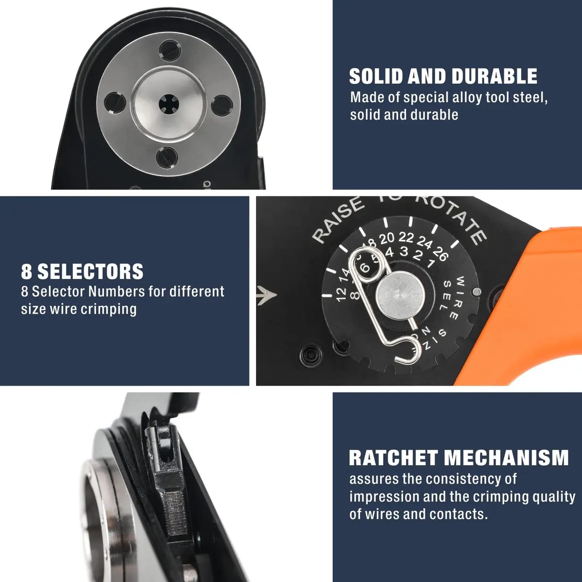 IWISS iCrimp Deutsch Terminal Crimper, 26-12 AWG | Precise, Durable, Automotive & Marine Use - view 4