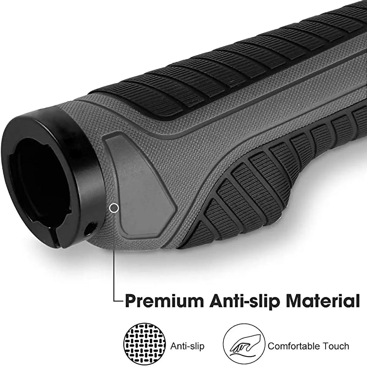ROCKBROS Handlebar Grips Double Aluminum Clamp Lock Anti-Slip Green | Ergonomic MTB & BMX Grip - view 9