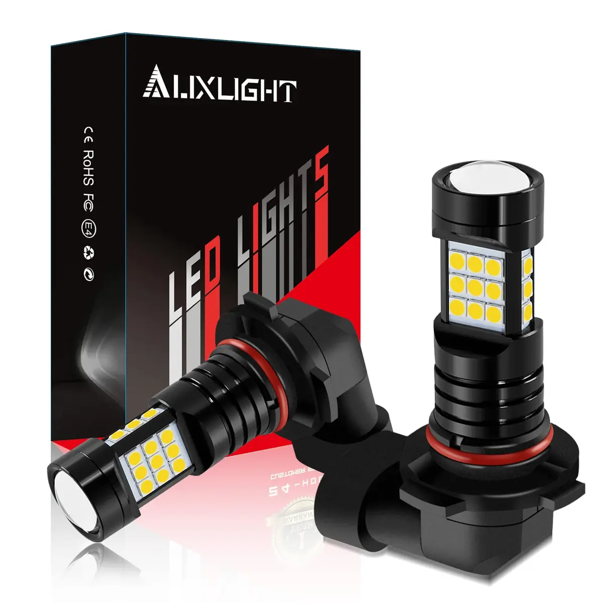 AUXLIGHT H10 LED Fog Light DRL Bulbs 2400 Lumens Golden Yellow | Extremely Bright Fog Light Replacement - main product image