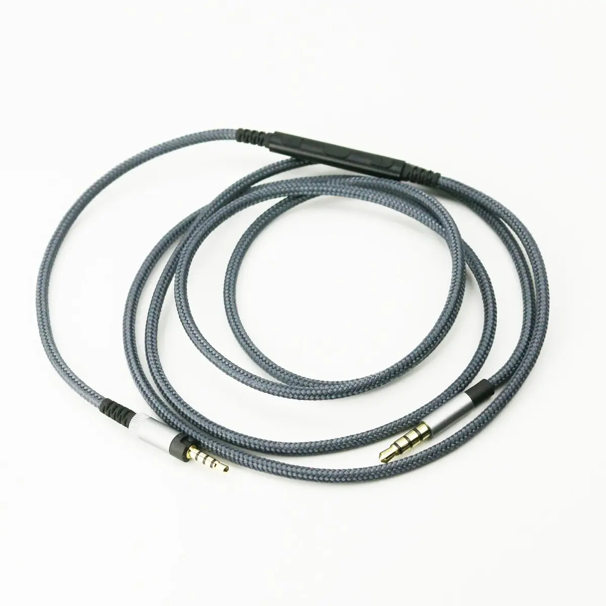 NewFantasia Headphone Cord Audio Cable 1.3m (4.3ft) with Mic & Volume Control | Braided Nylon for Sennheiser HD4.40/BT, HD4.50/BTNC, HD4.30i, HD400S - view 2