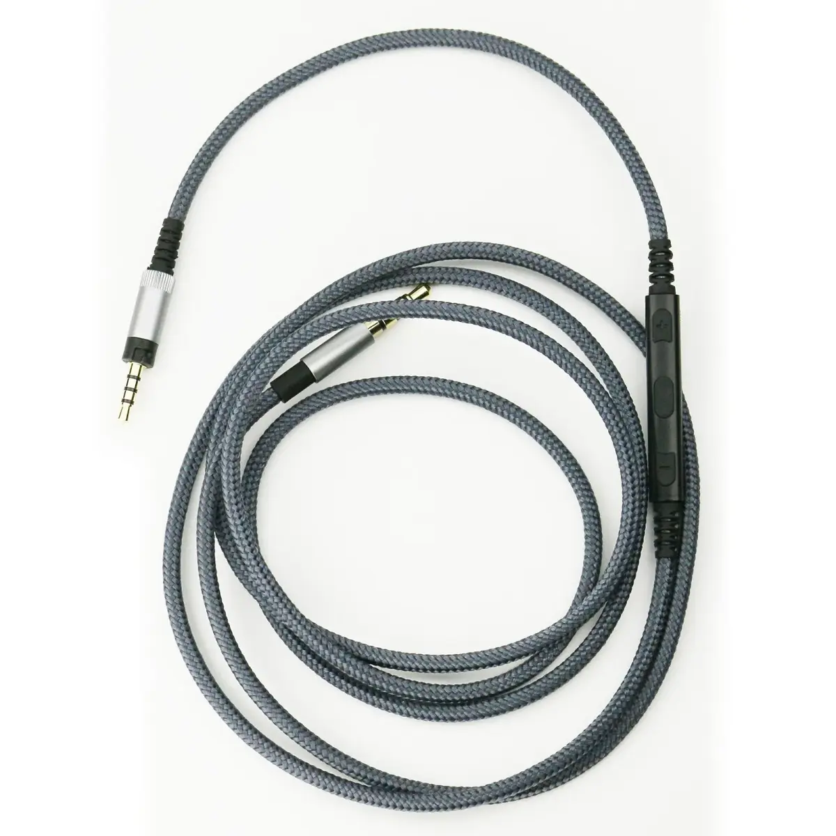 NewFantasia Headphone Cord Audio Cable 1.3m (4.3ft) with Mic & Volume Control | Braided Nylon for Sennheiser HD4.40/BT, HD4.50/BTNC, HD4.30i, HD400S - view 4