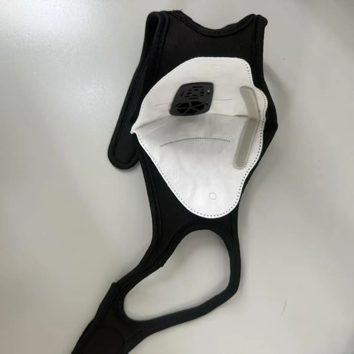 Rsenr Fashion Maskes with Fan for Outdoor Sports | 4-6H Battery, 2 Speed, XL, Black - view 3