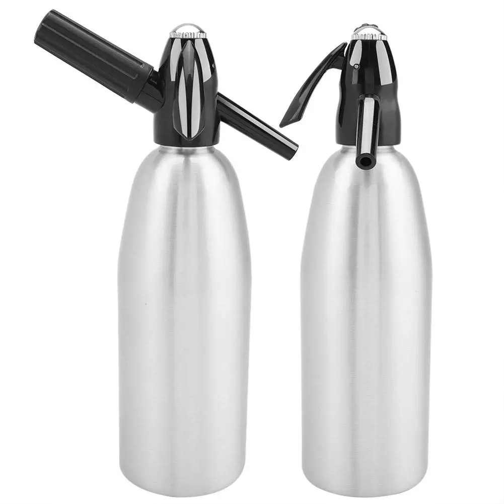 Raguso 1L Alloy Soda Syphon Bottle | Carbonated Seltzer Water Maker for Cocktails & Drinks (Silver) - view 5