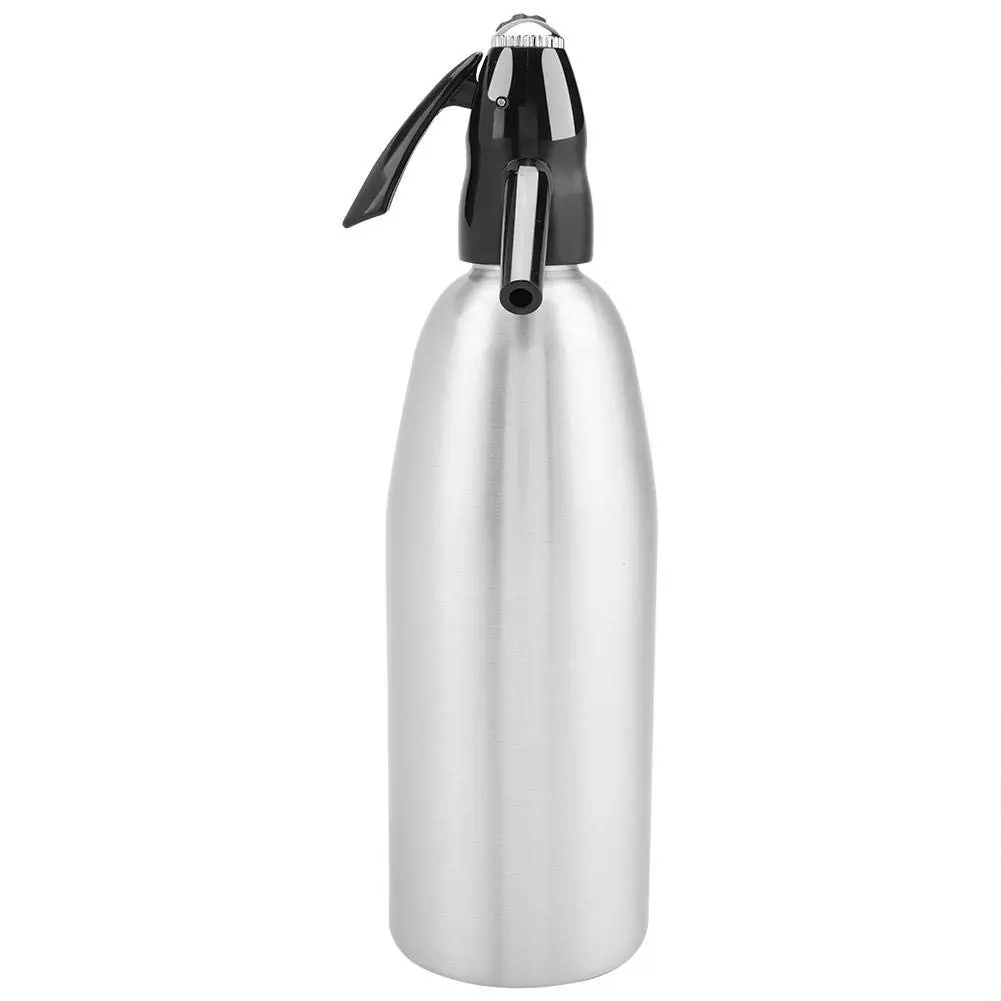 Raguso 1L Alloy Soda Syphon Bottle | Carbonated Seltzer Water Maker for Cocktails & Drinks (Silver) - view 6