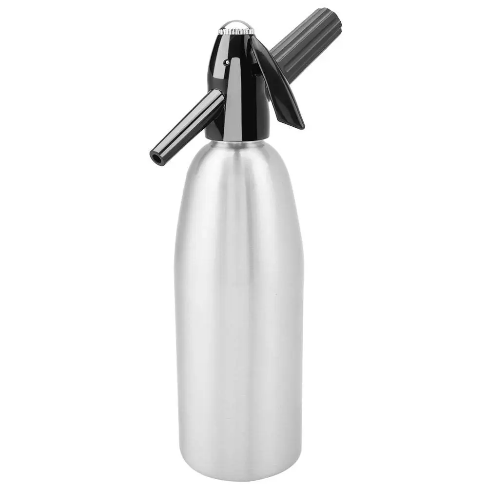 Raguso 1L Alloy Soda Syphon Bottle | Carbonated Seltzer Water Maker for Cocktails & Drinks (Silver) - view 8