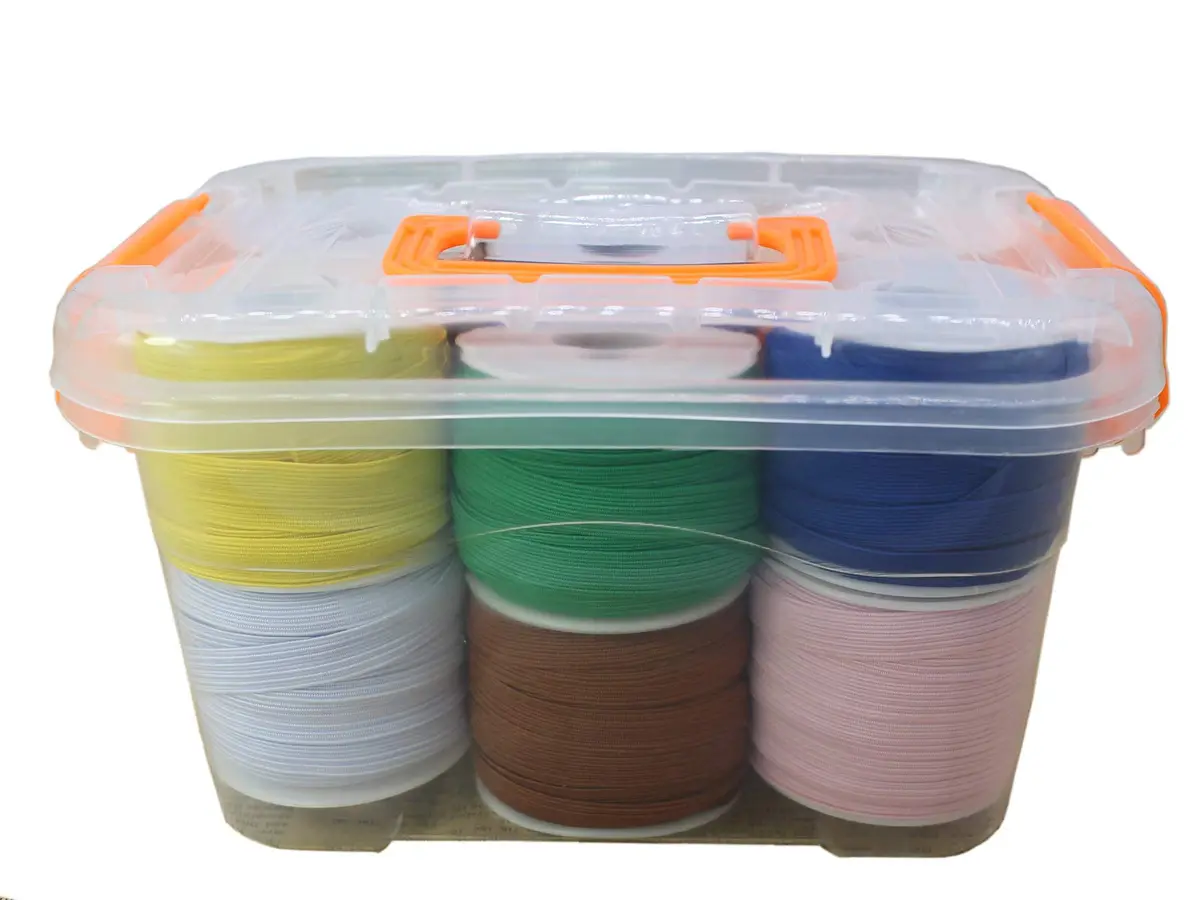 JESEP 3/8in Multi-Color Elastic Band 12 Rolls | Durable, Flexible & Assorted for Sewing - view 4