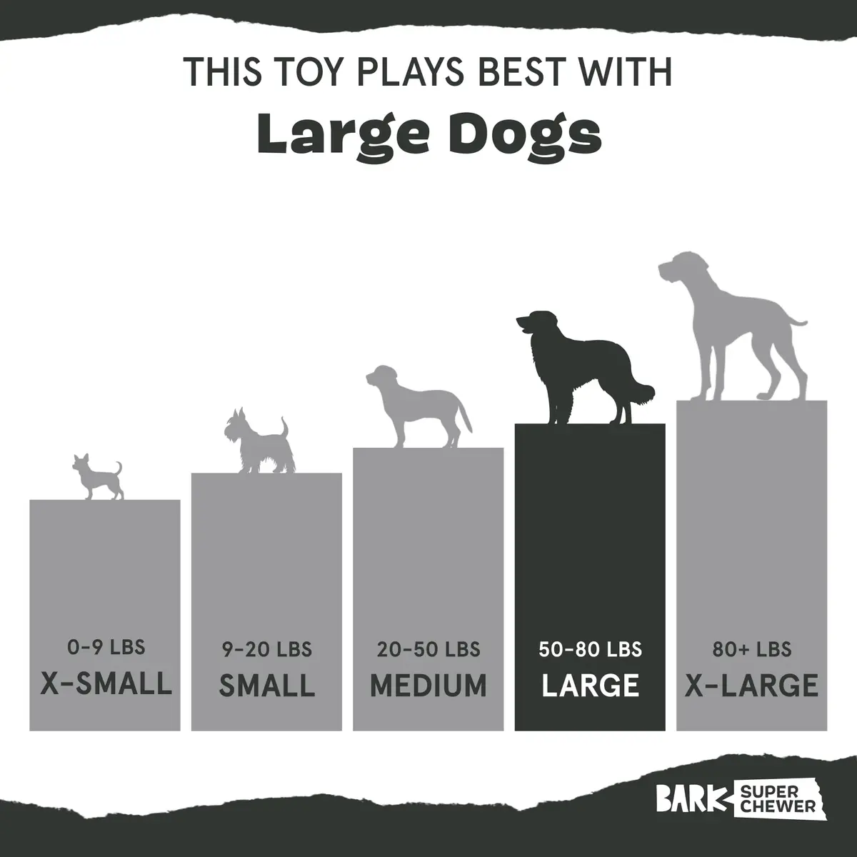 BarkBox Turkey Super Chewer - Toy for Large Dogs | Durable Chew Toy with Chicken Scent (Medium/Large) - view 6
