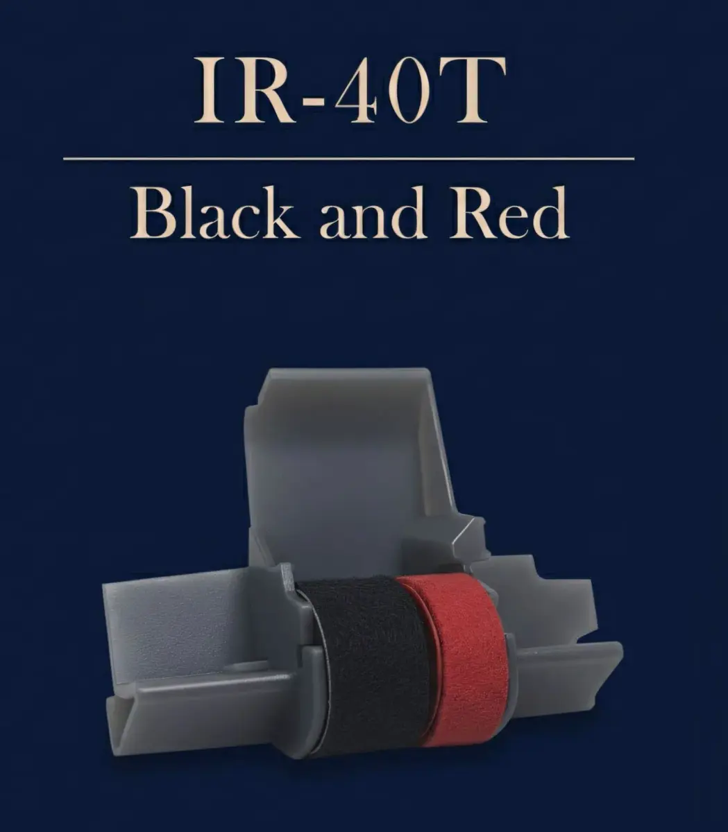 Pokanic IR-40T Black & Red Ink Roller Ribbon Cartridge 6 Pack | Dual-Color Replacement for Casio/Canon/Sharp Calculators - view 3
